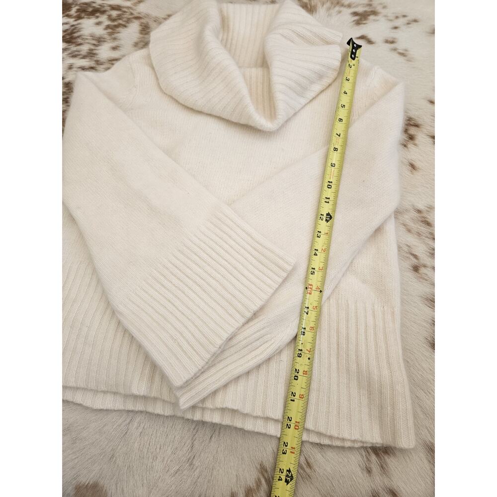 Vintage Angora Blend Sweater Cream Cowl Neck Bell Sleeve Spiegel XL Fits Medium - Picture 9 of 9